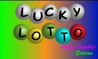 Poster Lucky Lotto Daily Number
