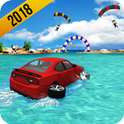 Water Surfer Car Race and Stunt: Floating Games icône