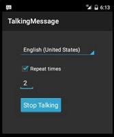 Talking Message 海報