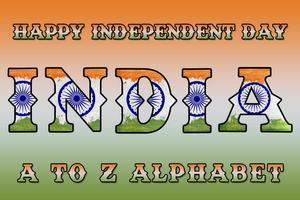 Indian Flag A to Z Alphabets 스크린샷 2