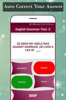 English Grammar Test capture d'écran 2