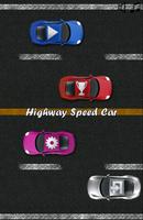 Highway Speed Car Affiche
