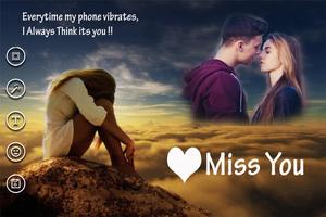 Miss You Photo Frame poster