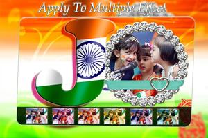 Indian Flag Letter Photo Frame capture d'écran 1