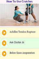 پوستر How to Use Crutches Guide