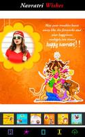 Navratri Photo Frame Wishes Affiche