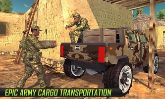 Militar De EE.UU. Camión De Carga De Conducción Poster