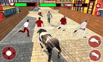 Angry Bull Escape Simulator 3D Affiche