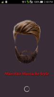 Man Hair Mustache Style पोस्टर