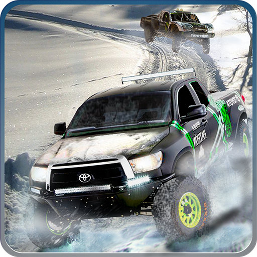 Snow Racing Rally Truck Driver