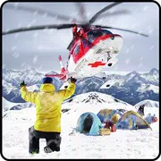 直升机救援雪凝