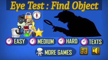 Hidden my game Eye Test الملصق