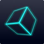 Neon Cube Rider 3D ícone