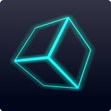 Neon Cube Rider 3D icône