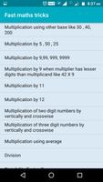 Fast math tricks تصوير الشاشة 1