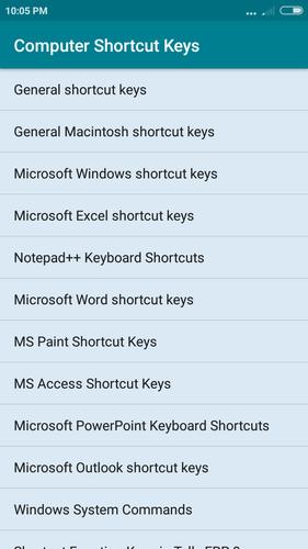 Computer Shortcut Keys For Android Apk Download