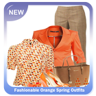 Fashionable Orange Spring Outfits icon