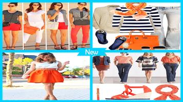 Fashionable Orange Spring Outfits Affiche