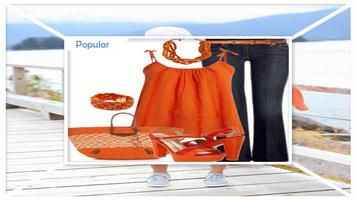 Fashionable Orange Spring Outfits capture d'écran 3