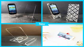 Simple DIY Acrylic Phone Stand Affiche