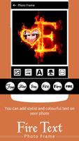 Fire Text Photo Frame screenshot 3
