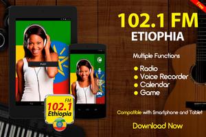 102.1 FM Radio Live Ethiopia Radio FM Online Free capture d'écran 1