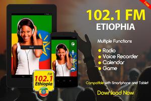 102.1 FM Radio Live Ethiopia Radio FM Online Free capture d'écran 2