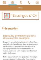 L'Escargot d'Or اسکرین شاٹ 1