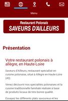 Saveurs d'Ailleurs اسکرین شاٹ 1
