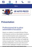GB Auto Pièces ภาพหน้าจอ 1