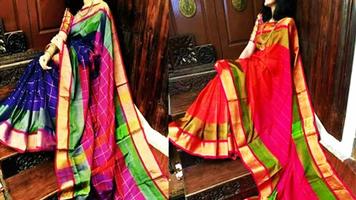 New Silk Saree Design 2018 पोस्टर