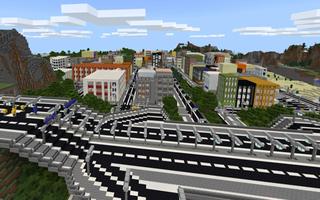 Map Footscray City Guide Area for MCPE poster