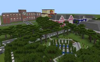 Map School Neighborhood MCPE 海报