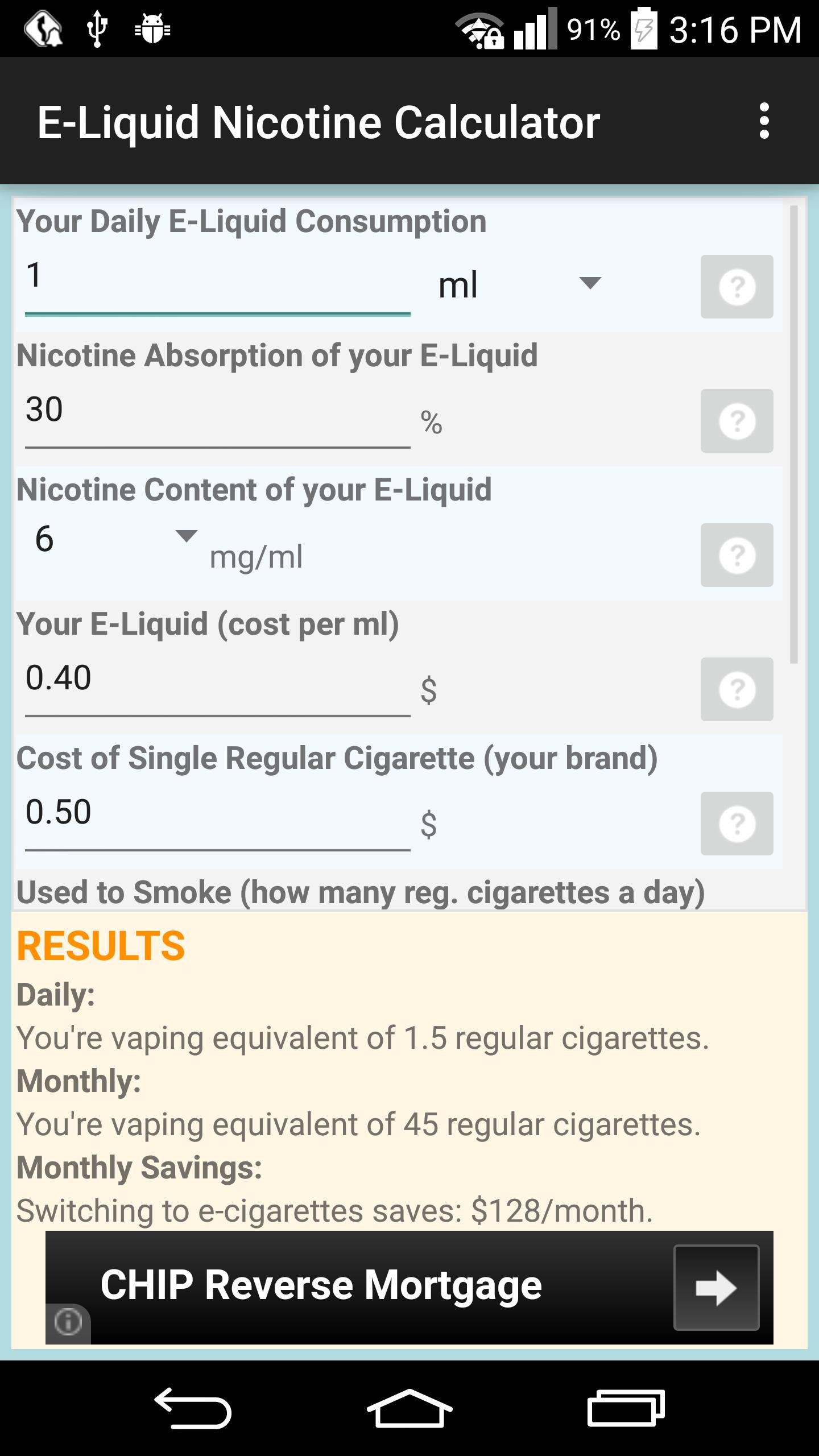 E-Liquid Nicotine Calculator APK for Android Download