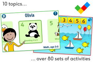 Math for children, age 3-5 poster
