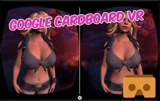 VR Girl 3D Cardboard HD 2016 Affiche