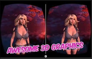 VR Girl 3D Cardboard HD 2016 capture d'écran 1