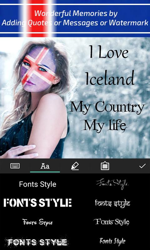 iceland flag face paint funky click photo editor apk download
