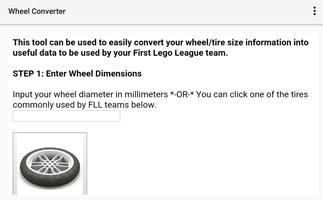 برنامه‌نما FLL Wheel Converter عکس از صفحه
