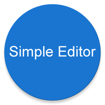 Simple edit. Simple Editor.