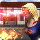 Super Girl Superhero-icoon