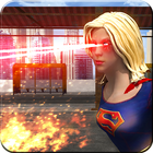 Super Girl Superhero biểu tượng