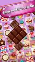 Candy Valley Match 3 - Frozen Mania Sweet Candies پوسٹر