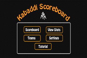 Kabaddi Scoreboard poster