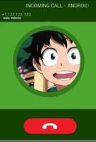 Fake Call From Deku Hero Izuku ảnh chụp màn hình 1