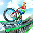 BMX Cycle Stunt Impossible Tracks Zeichen