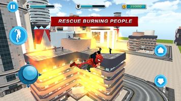 Flying Spider Hero City Rescue Mission الملصق