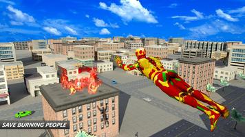 Flying Robot Superhero: Crime City Rescue capture d'écran 2
