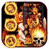 Evil Skull Fire Theme icône