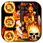 Evil Skull Fire Theme ไอคอน